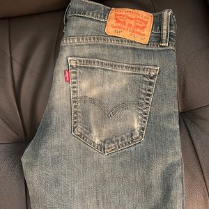 Levi’s 511 Mens Jeans 31x30 Skinny Distressed Stretch